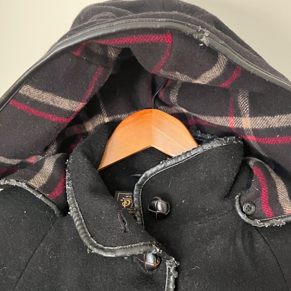 Pendleton Wool Black Hooded Pea Coat - image 1